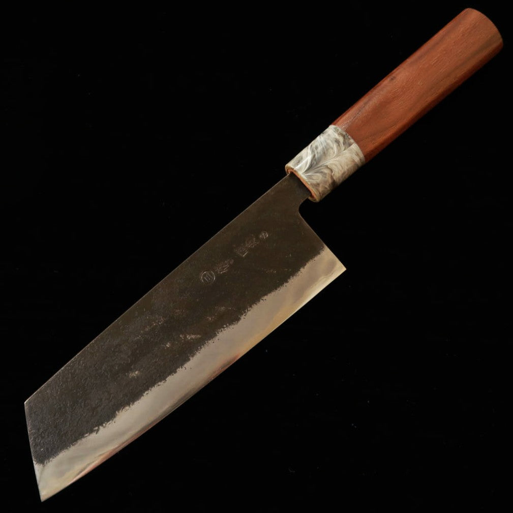 Cuchillo Miwahamono MIWAHAMONO tipo bunka para verduras, acero Aogami #1, mango de castaño (170 mm)