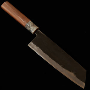 Cuchillo Miwahamono MIWAHAMONO tipo bunka para verduras, acero Aogami #1, mango de castaño (170 mm)