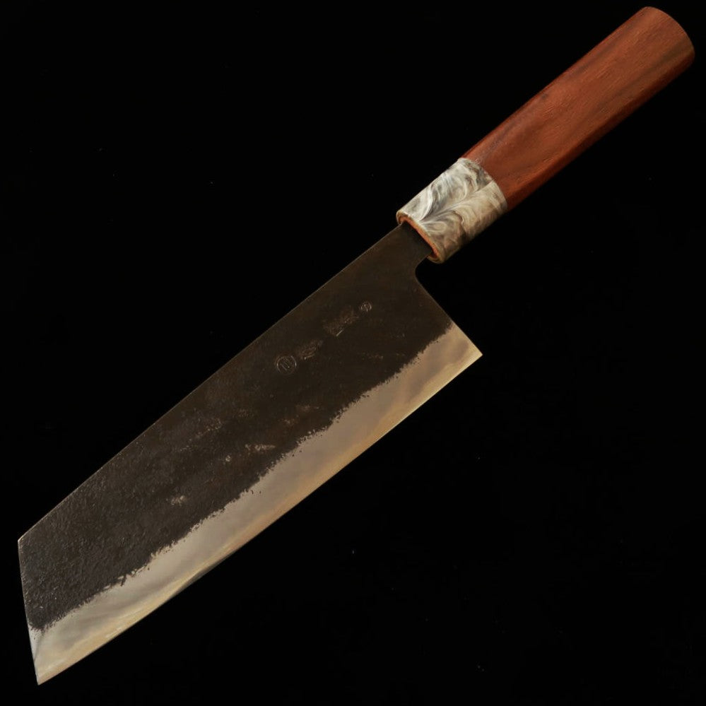 Cuchillo Miwahamono MIWAHAMONO tipo bunka para verduras, acero Aogami #1, mango de castaño (170 mm)