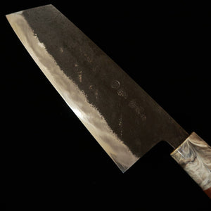 Cuchillo Miwahamono MIWAHAMONO tipo bunka para verduras, acero Aogami #1, mango de castaño (170 mm)