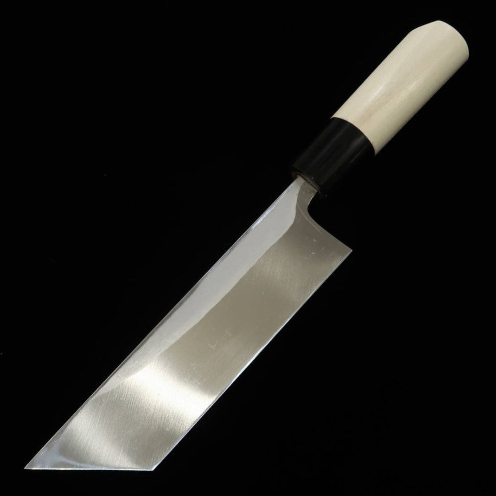 MIURA Edo-gata unagisaki (cuchillo para anguila tipo Edo) Shirogami #2 mango de búfalo y magnolia (165 mm)