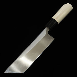 MIURA Edo-gata unagisaki (cuchillo para anguila tipo Edo) Shirogami #2 mango de búfalo y magnolia (165 mm)