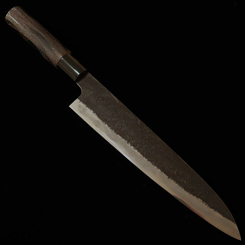 Miwa Hamono Sujihiki (boning knife) - Aogami No. 1 steel, roasted chestnut wood handle (210mm)