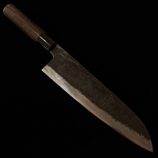 Miwa Hamono Gyuto Aogami No. 1, Burnt Chestnut Handle (210mm)