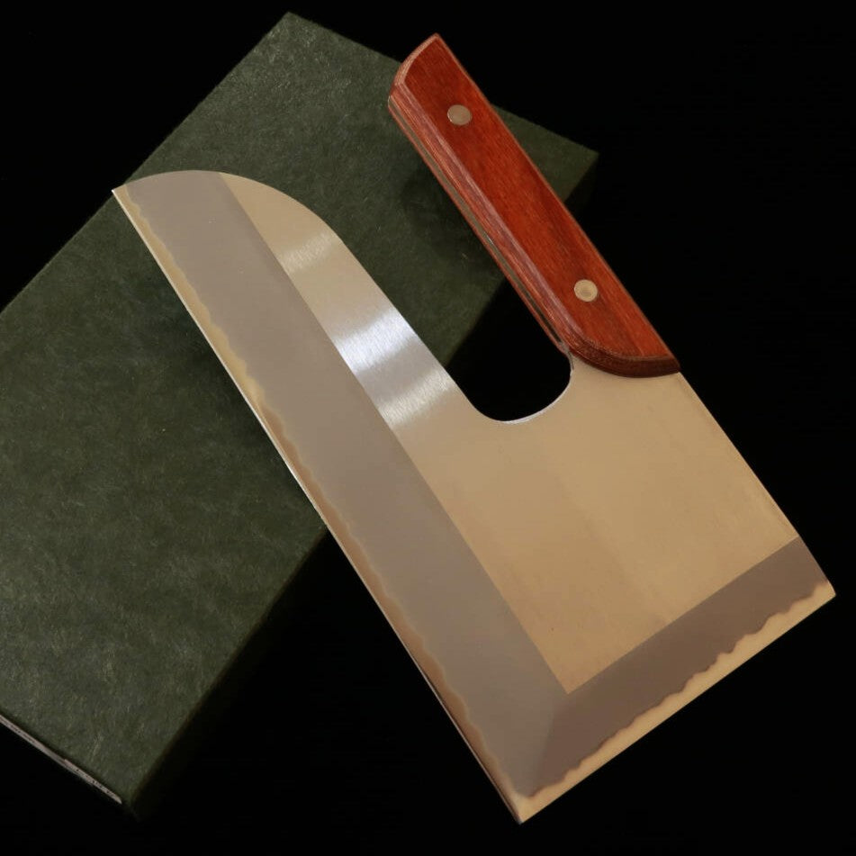 Miura Stainless Steel Soba/Noodle Menkiri, Type 2, Right-Handed (240mm)