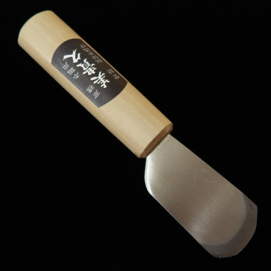 Faca para Couro IKEUCHI Aogami #2 Feito por Mikihisa Lâmina Polida Redonda (36mm)