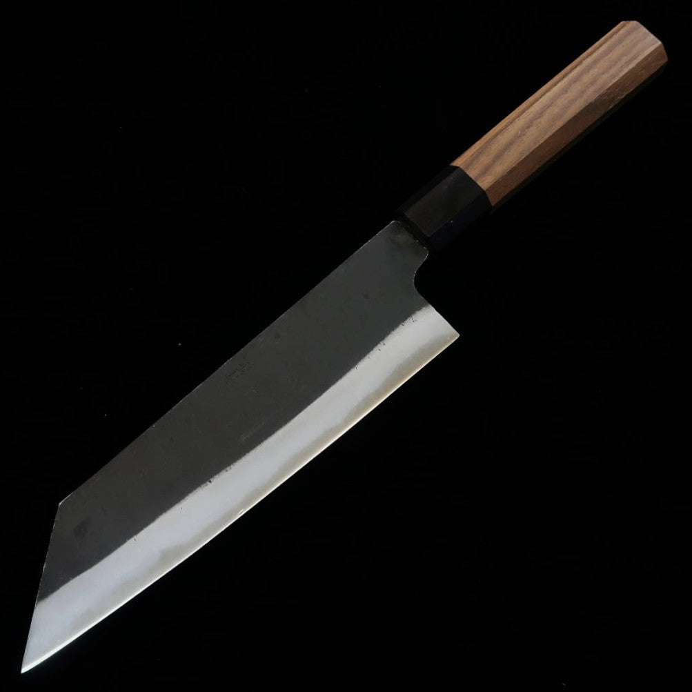 Bunka MIURA Aogami acabado negro mango octogonal de nogal (190mm)