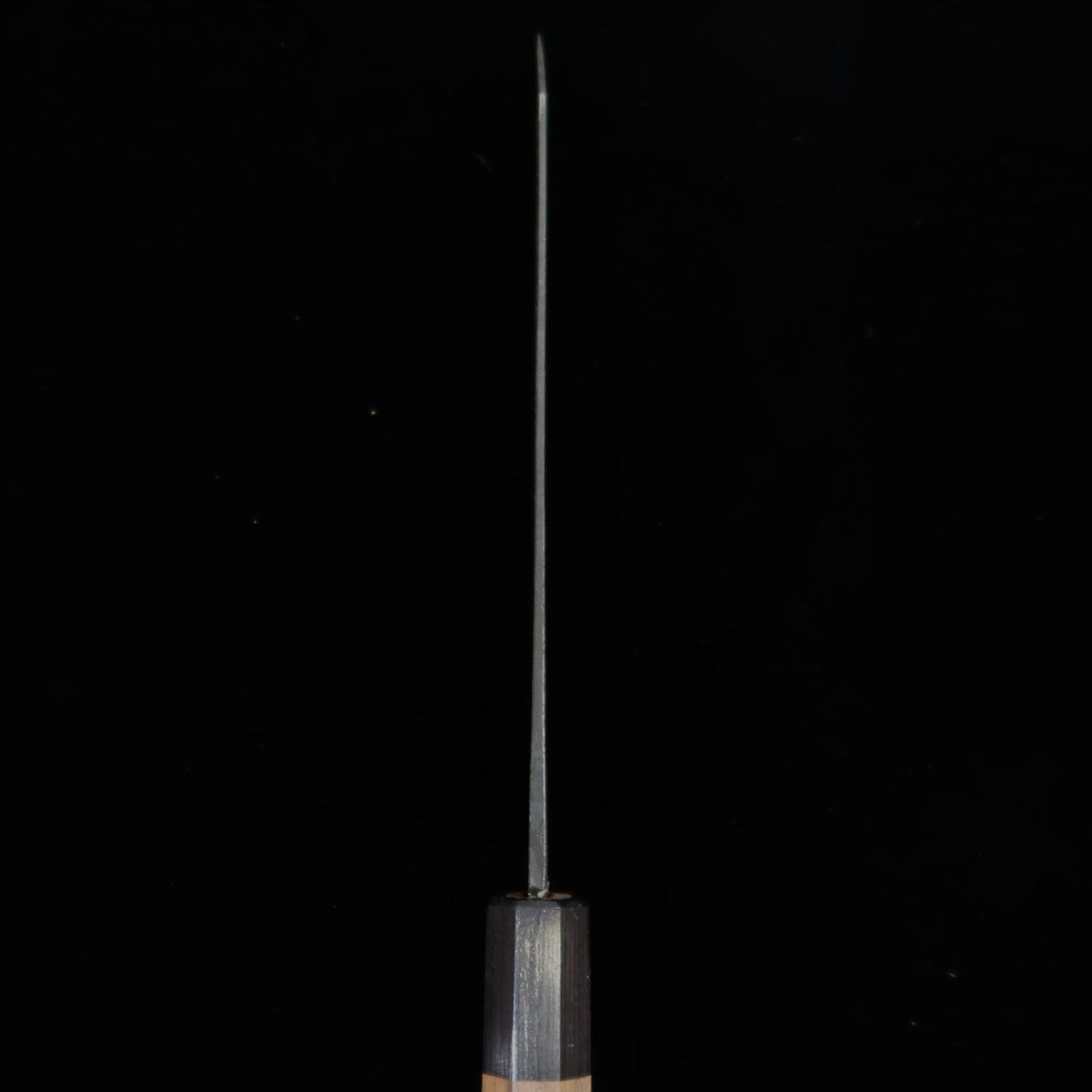 Bunka MIURA Aogami acabado negro mango octogonal de nogal (190mm)