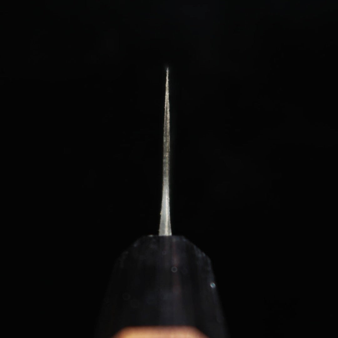Bunka MIURA Aogami acabado negro mango octogonal de nogal (190mm)