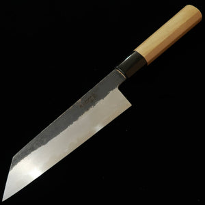 堺菊守SAKAIKIKUMORI 菊月 黒 切付三徳 白紙二号 朴八角柄（180mm）