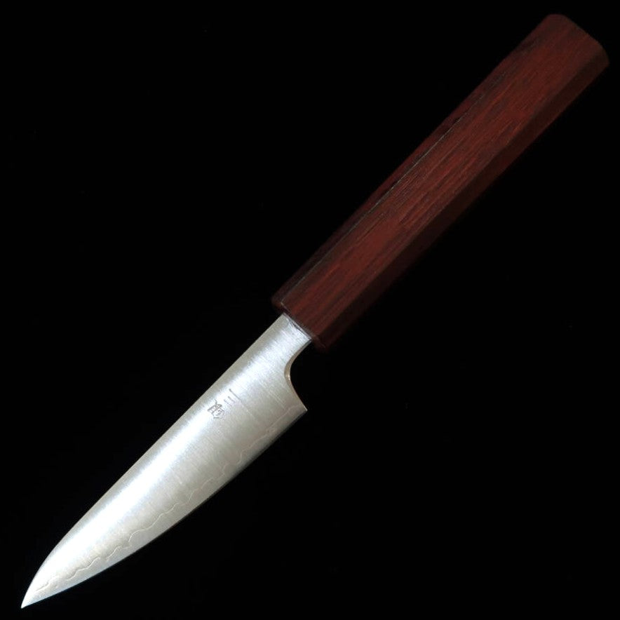 Miura Petty Knife, Ginsan, Polished, Purple Handle (80mm)