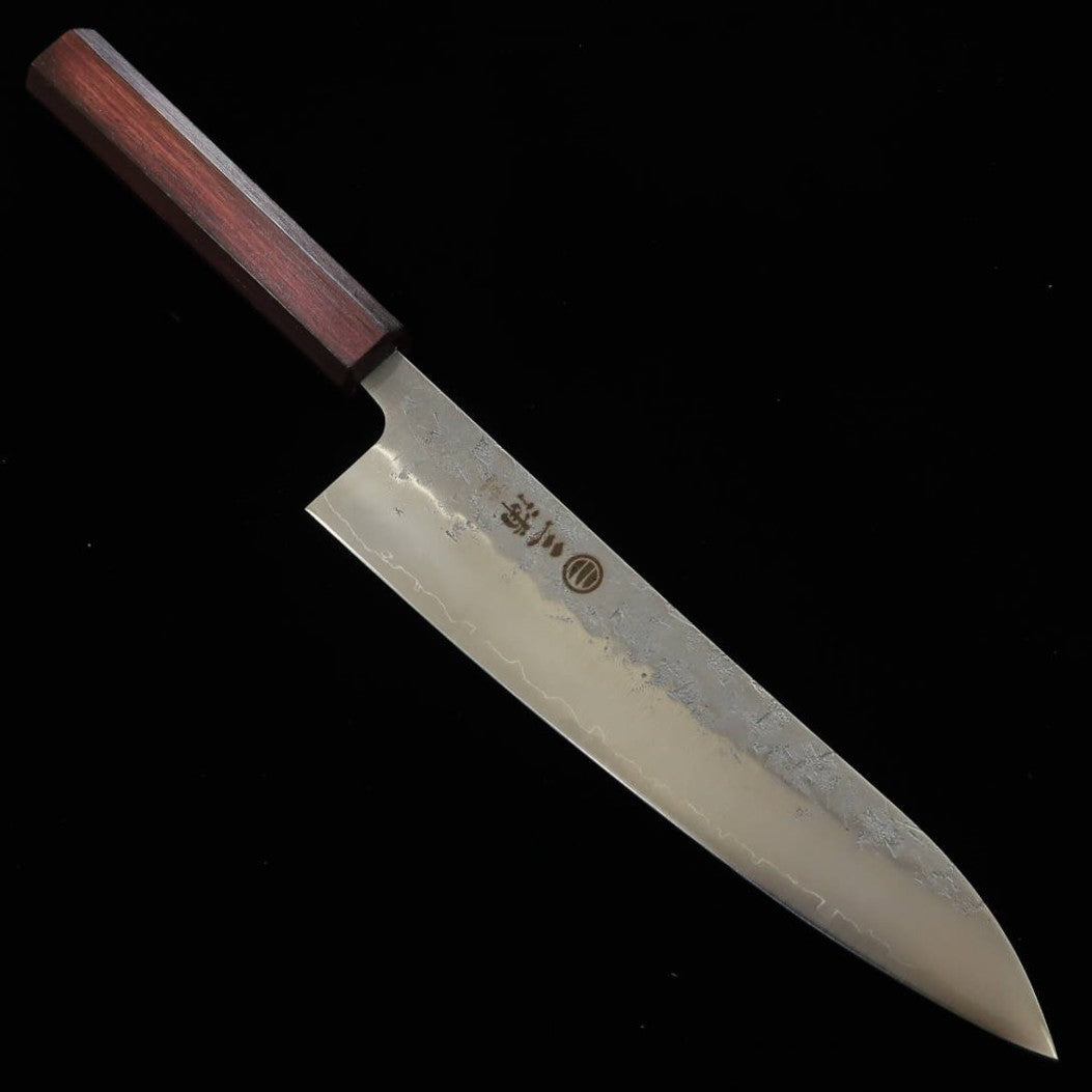 MIURA, Gyuto, SLD, Finition Nashiji, Manche octogonal en chêne (210 mm)