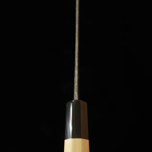 堺菊守SAKAIKIKUMORI 菊月 黒 切付三徳 白紙二号 朴八角柄（180mm）