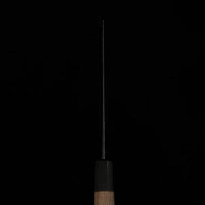 MIURA Gyuto Aogami Nº1, acabamento kuro-uchi, cabo octogonal de nogueira (210mm)