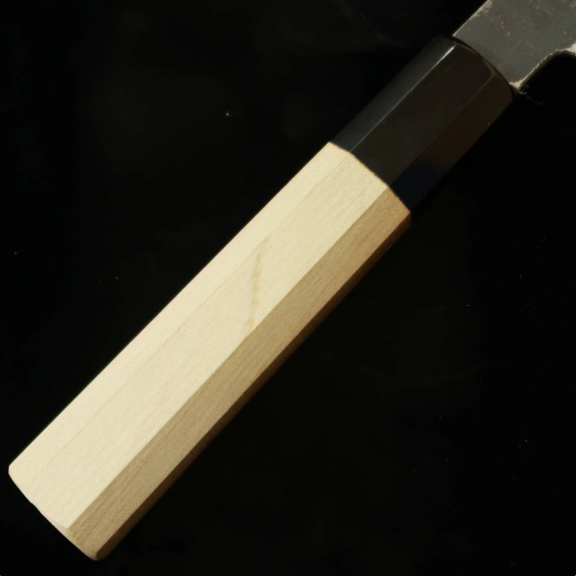 堺菊守SAKAIKIKUMORI 菊月 黒 牛刀 白紙二号 黒打ち 朴八角柄（210mm）