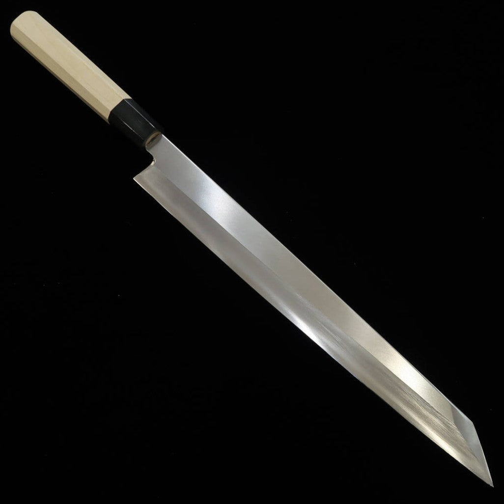 Miura MIURA Kiritsuke Yanagiba Ginpaku n°3, manche octogonal en magnolia (270/300 mm)
