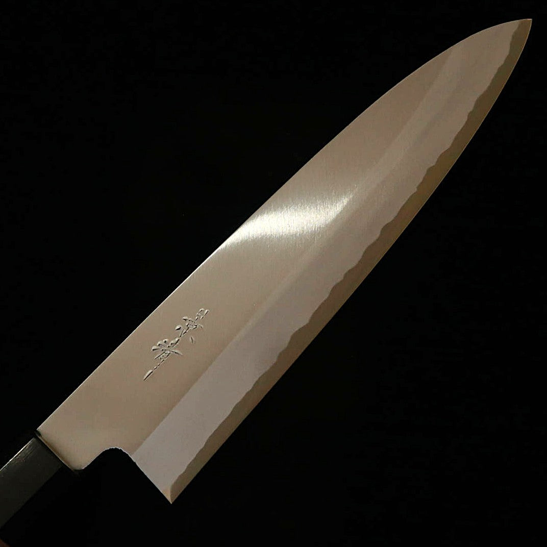 KAGEKIYO Gyuto japonais Shirogami n°2 Manche octogonal en noyer (210 mm)