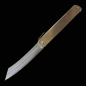 HIGONOKAMI Higonokami, Masanobu-saku Eiyū, hoja forjada honwarikomi, tamaño extra grande (90 mm)