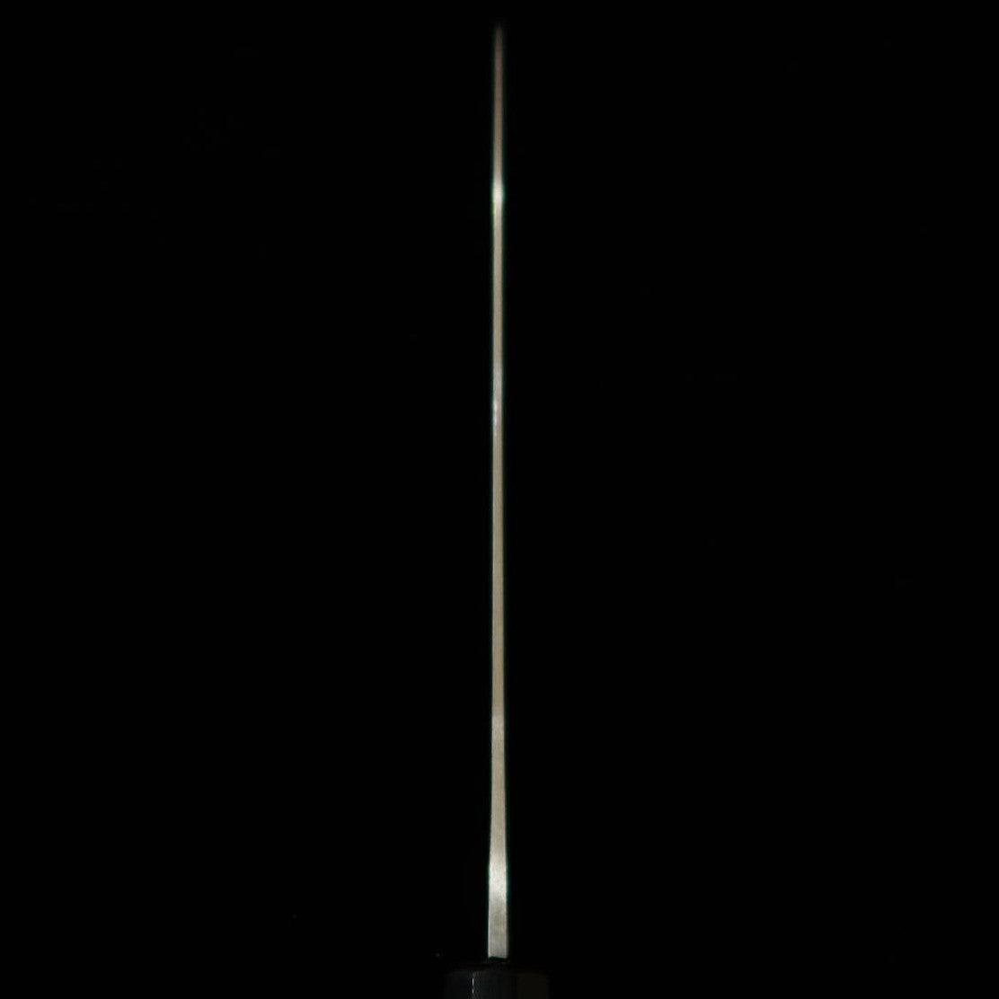 三浦 MIURA 牛刀 青紙一号 ステンクラッド 黒打ち 朴八角柄 (210mm)