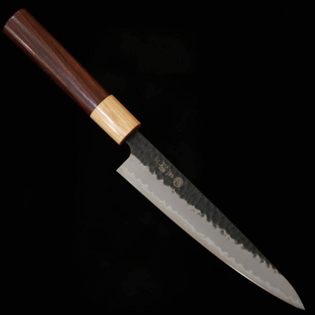 Miura MIURA Petty Aogami Super, finition kuro-uchi, manche en palissandre (150 mm)