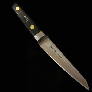 MISONO Desossador tipo redondo, aço carbono europeu, cabo laminado preto (145 mm)