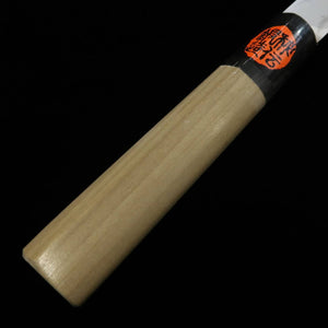 Tanaka Kazuyuki Hamono Seisakusho SHIGEKI TANAKA nakiri VG10 damasco, mango de magnolia con virola de cuerno de búfalo en forma de castaña (170 mm)