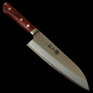 MIURA Santoku, Blue Steel, Wine handle (165mm)
