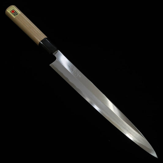 KAGEKIYO Utage Yanagiba acero Yasugi mango semiredondo de cuerno de búfalo (240 mm)