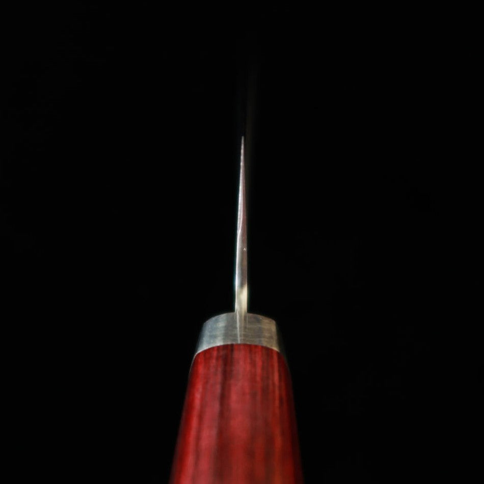 Miura Santoku knife, blue paper, wine handle (165mm)