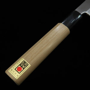 Kagekiyo 景清 En Banho Yanagiba Aço Yasugi Cabo meia-lua em chifre de búfalo (210/240 mm)