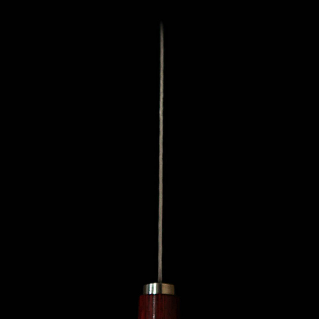 Miura Santoku VG10 Hammered Finish Red Laminated Wood Handle (165mm)