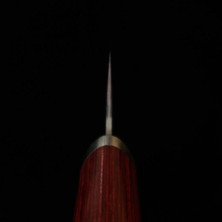 Miura Santoku VG10 Hammered Finish Red Laminated Wood Handle (165mm)