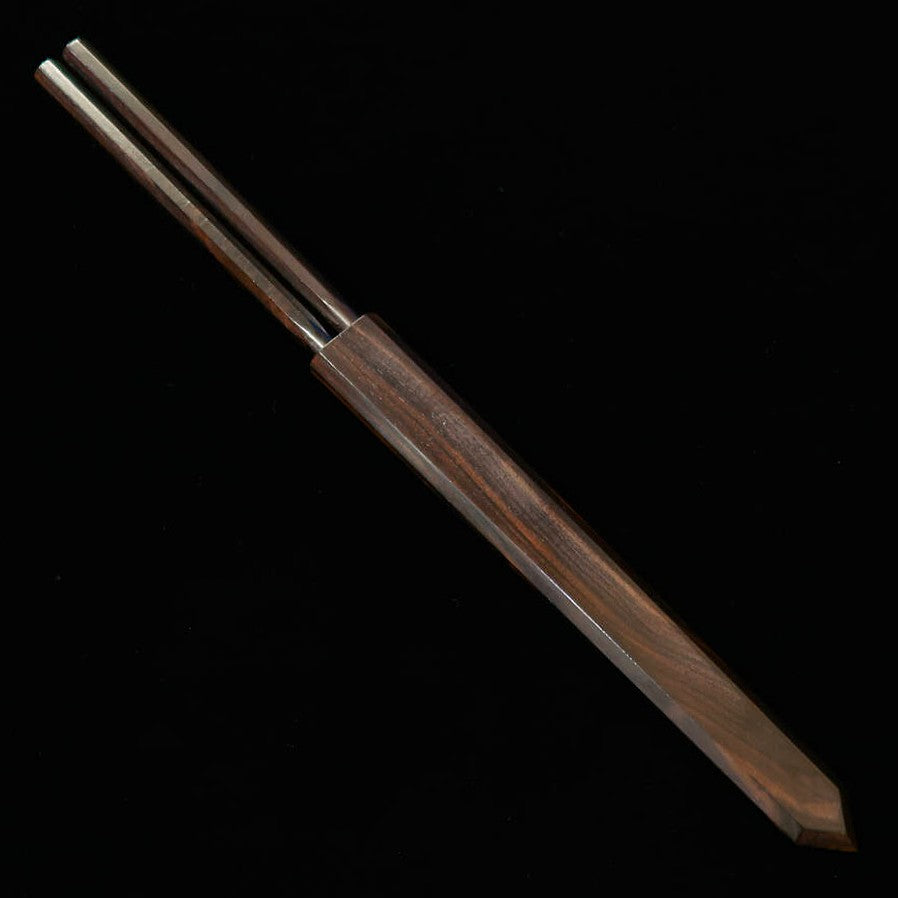 三浦 MIURA 盛箸 黒檀柄 鞘付き （150/180mm）