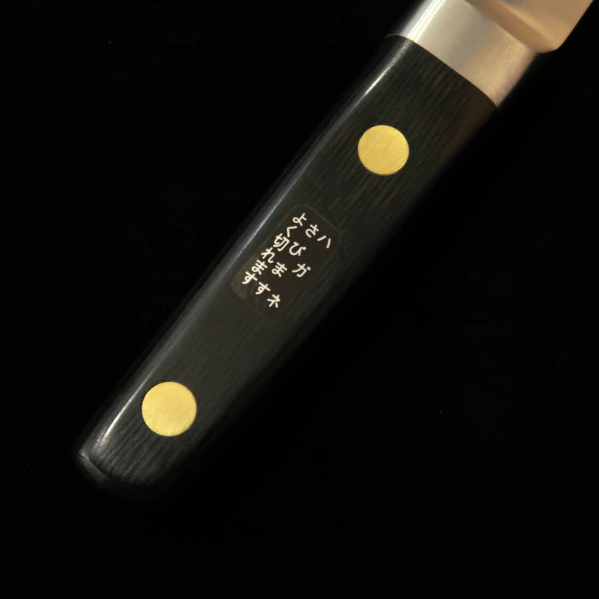 MISONO Desossador tipo redondo, aço carbono europeu, cabo laminado preto (145 mm)