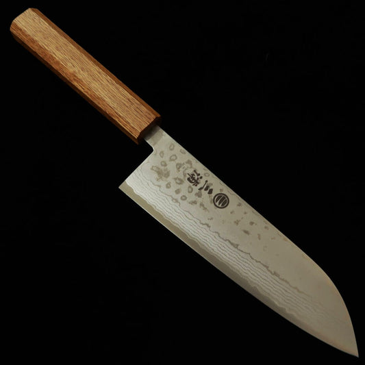 Miura Santoku Ayagawa VG10 Oak Octagonal Handle (165mm)