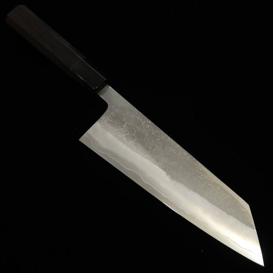 Yoshikane Hamono Bunka SKD acero rápido acabado Nashiji, mango octogonal de ébano (165 mm)