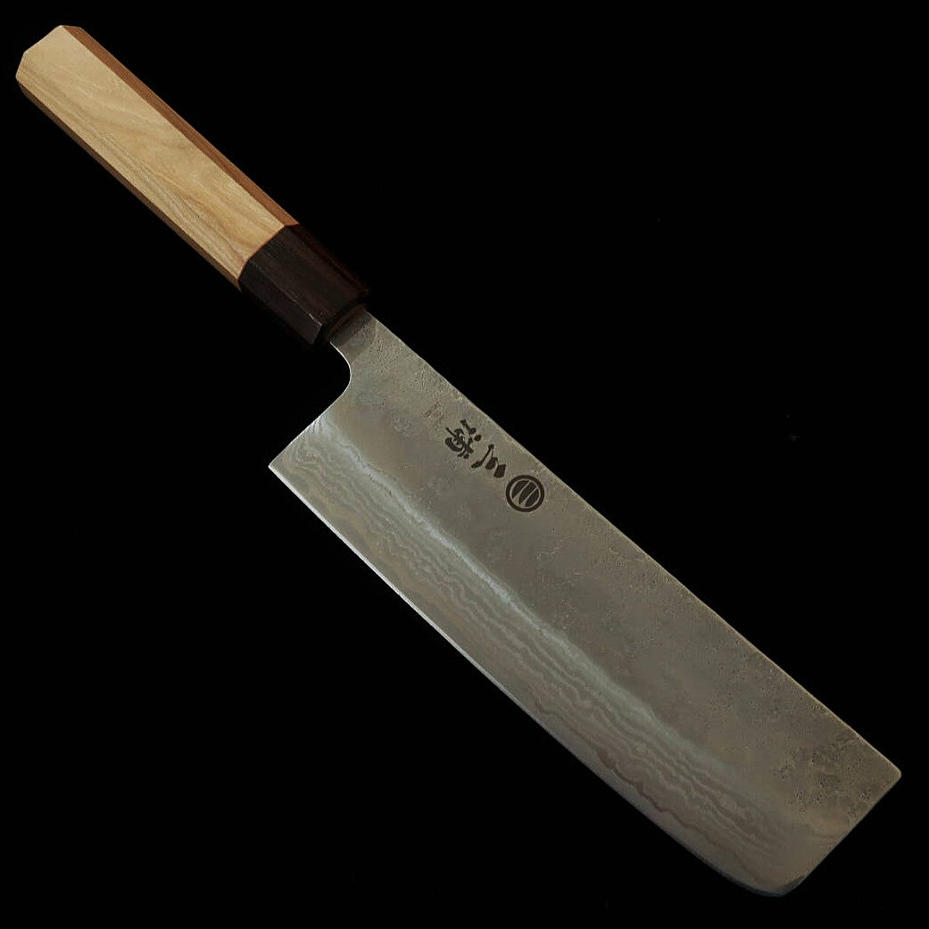 MIURA Nakiri 440C Nashiji Damas Manche octogonal en cerisier (165mm)