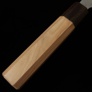 Nakiri MIURA 440C Nashiji Damasco mango de sakura octogonal (165mm)