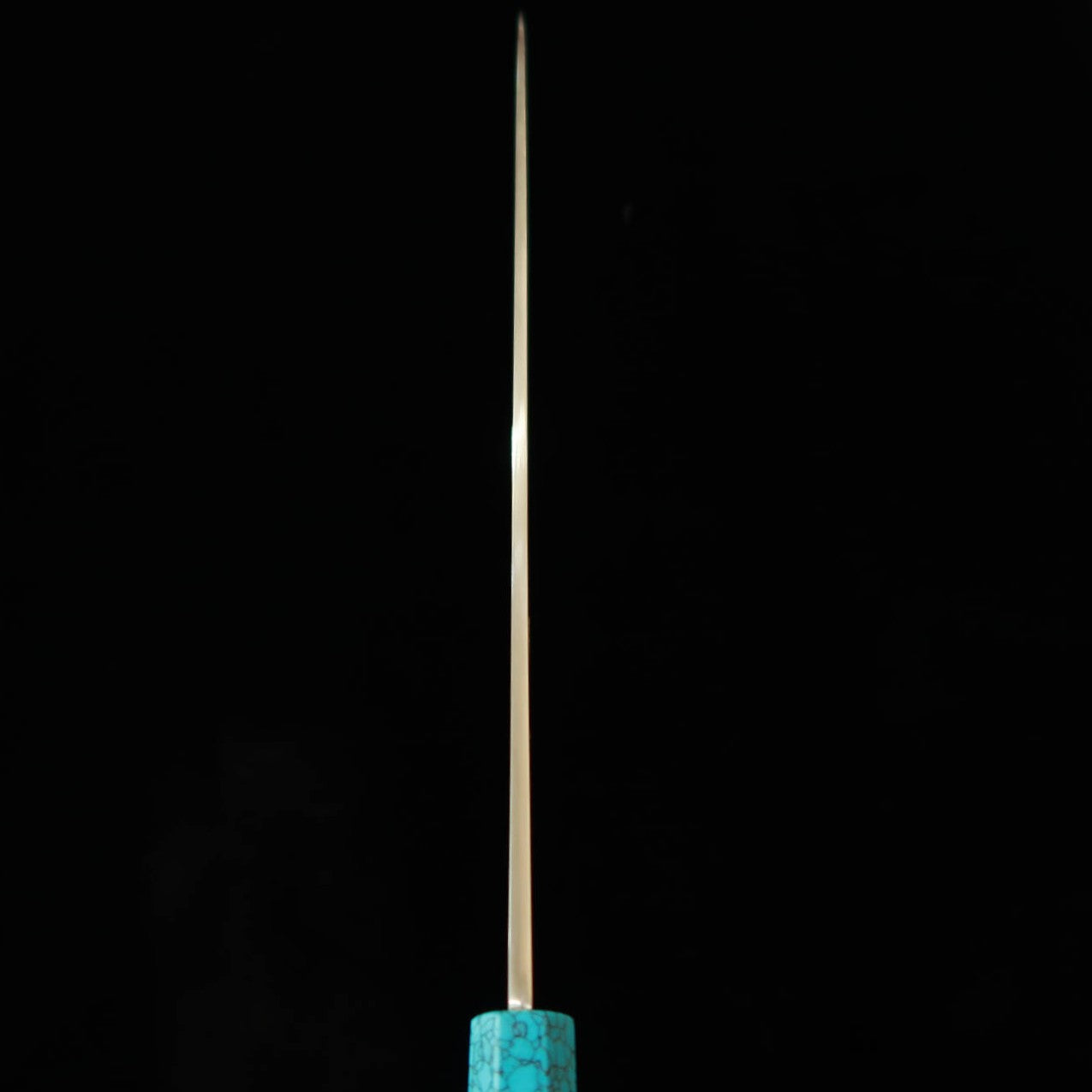 三浦佩MIURA Obidama 柳刃 VG10 鏡面仕上げ カスタムハンドルターコイズ（300mm）