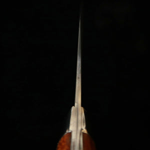 SAJI TAKESHI Nakiri R2 Damasco escurecido cabo de ironwood (180mm)