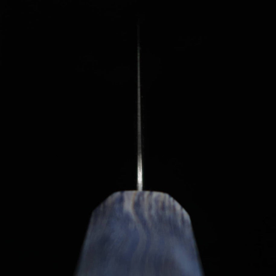 Santoku MIURA Hikari SLD pulido, mango de arce de dos ruedas -azul- (170mm)