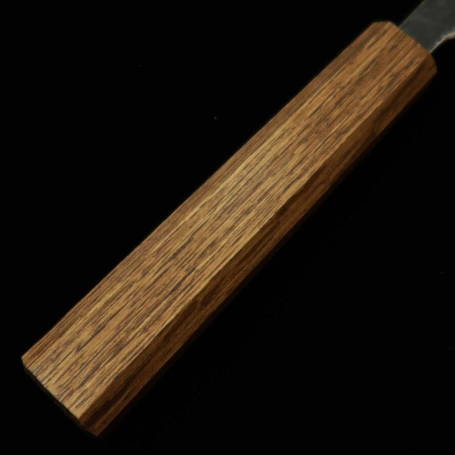 Nakiri HADO Aogami no.1 damasco acabado negro, mango octogonal de roble negro (165mm)