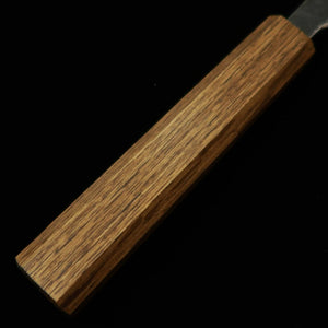 Nakiri HADO Aogami no.1 damasco acabado negro, mango octogonal de roble negro (165mm)