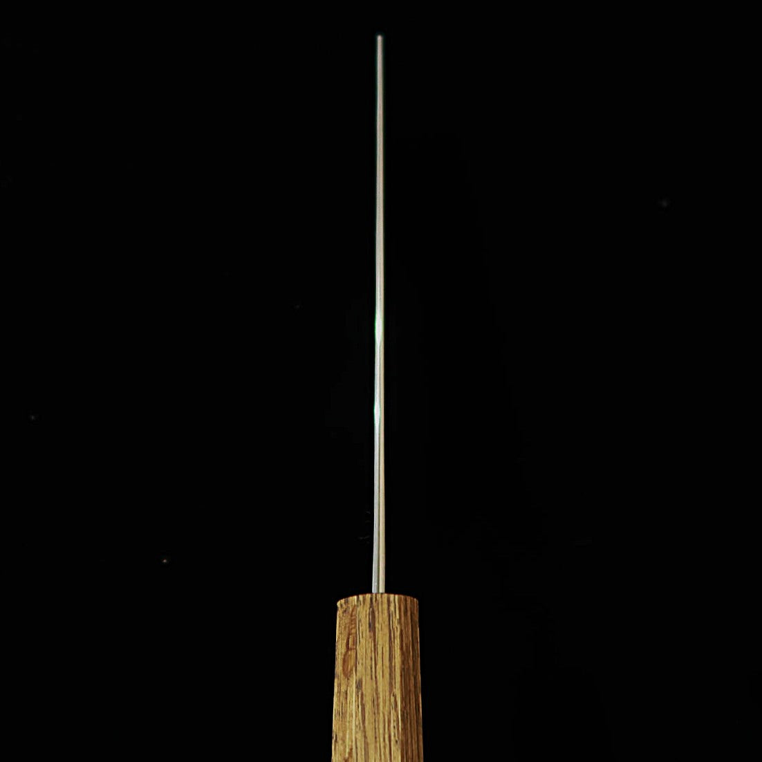 Nakiri HADO Aogami no.1 damasco acabado negro, mango octogonal de roble negro (165mm)