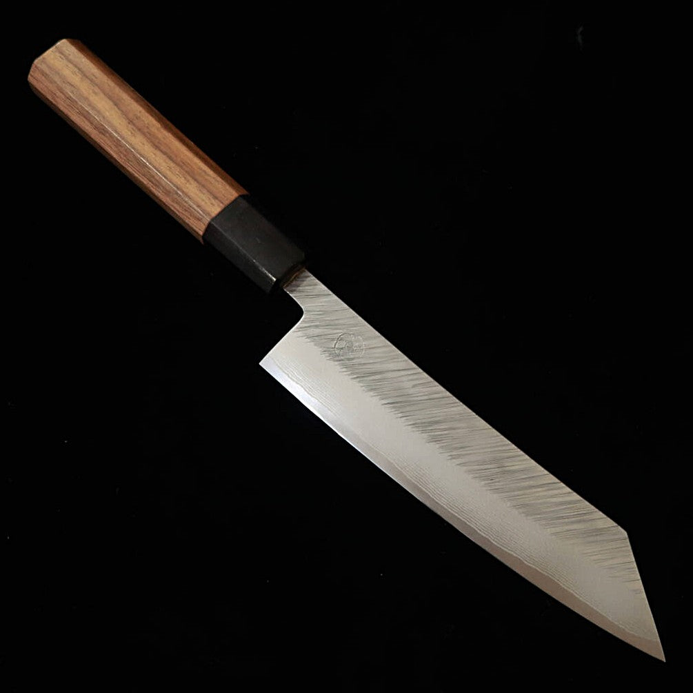 MIYAZAKI KAJIYA – « Tsubaki » – petty kiritsuke ZA18, damas martelé, traitement cryogénique, manche octogonal en noyer (150 mm)