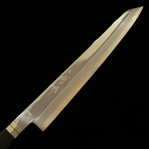 MIURA HAI MIURA Obidama – Yanagiba kiritsuke VG10, acabamento espelhado, cabo ocidental em ébano (270 mm)