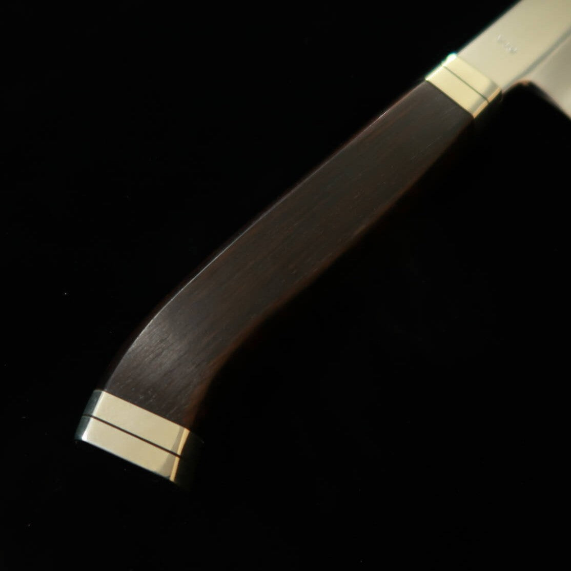 MIURA HAI MIURA Obidama – Yanagiba kiritsuke VG10, acabamento espelhado, cabo ocidental em ébano (270 mm)