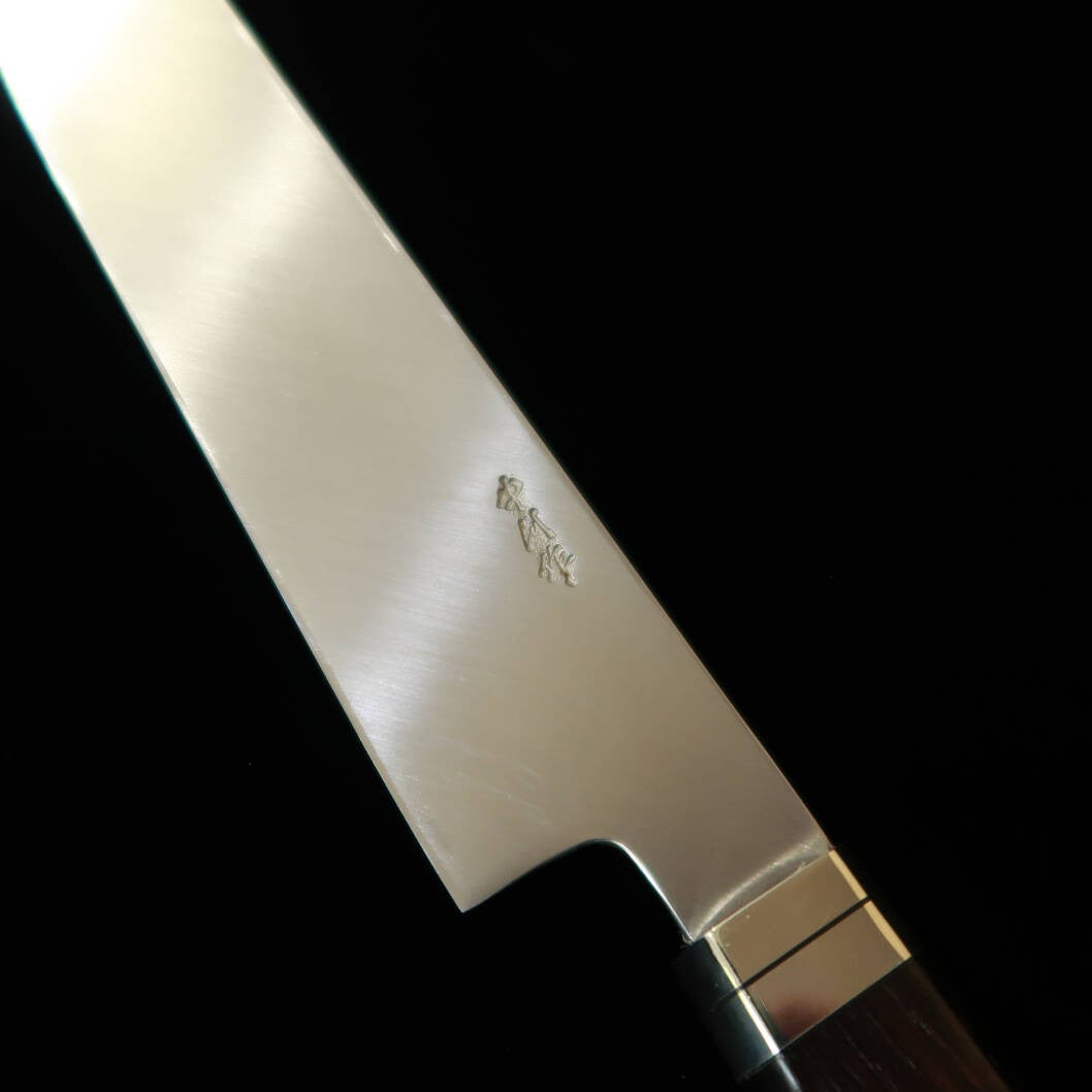 MIURA HAI MIURA Obidama – Yanagiba kiritsuke VG10, acabamento espelhado, cabo ocidental em ébano (270 mm)