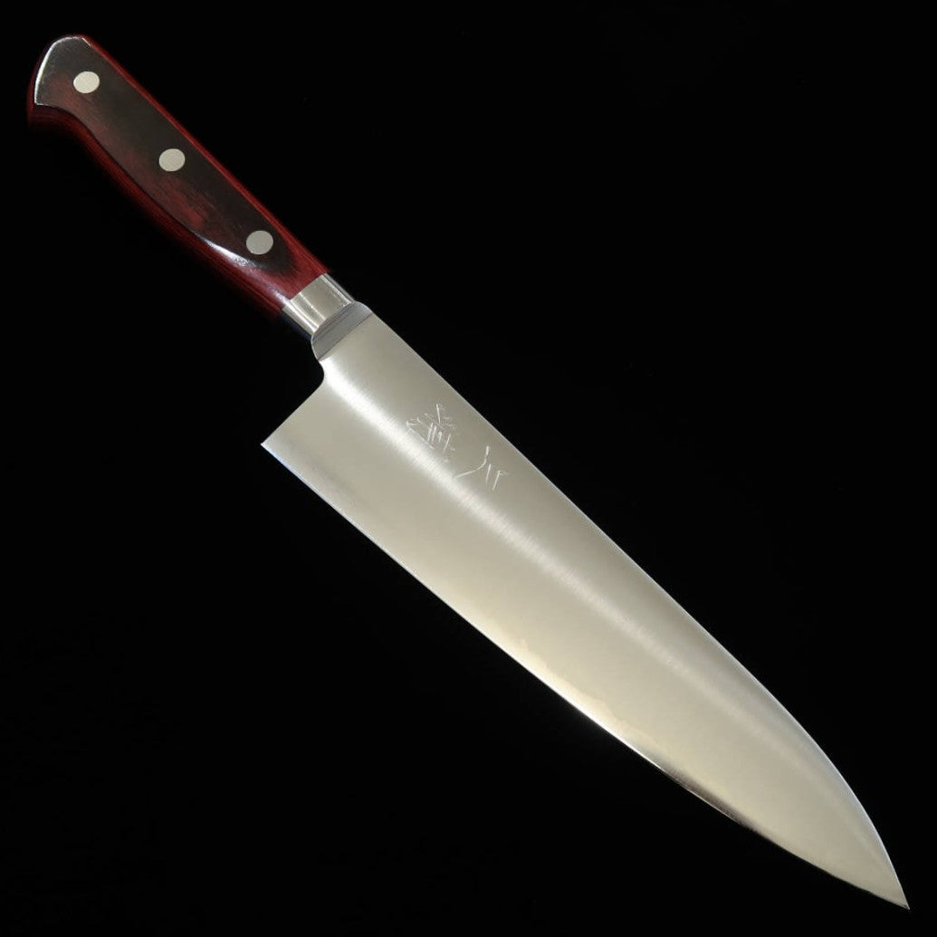 MIURA Acero en polvo de alta velocidad R2 serie cuchillo gyuto mango WR (180/210 mm)