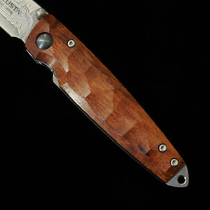 MCUSTA Mcusta Shinra Emotion, finition martelée, VG10 damas, manche en ironwood, MC-0077D1 (71 mm)